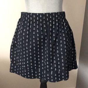 J. Crew mini nautical skirt